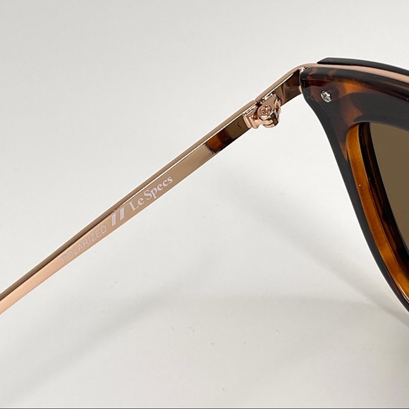 LE SPECS ​​Caliente NEW Tortoise Rose Gold Polarized Sunglasses NEW main image 4